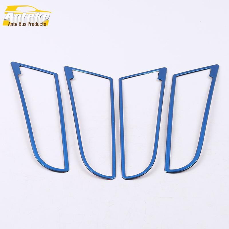 Kodiak Car Door Speaker Stainless Steel Bright Ring Cover Sticker for 17 Kodiak Audio Speaker.