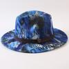 New European and American style letter printing fashion top hat men's and women's fashion jazz hat sunscreen sun hat