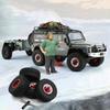 4pcs Remote Control Tires 57mm with 7mm Wheel Hex Beadlock Wheel   Rubber Tire Set Replacement for   SCX24 AX24    FCX24 1Celsius18 1Celsius2
