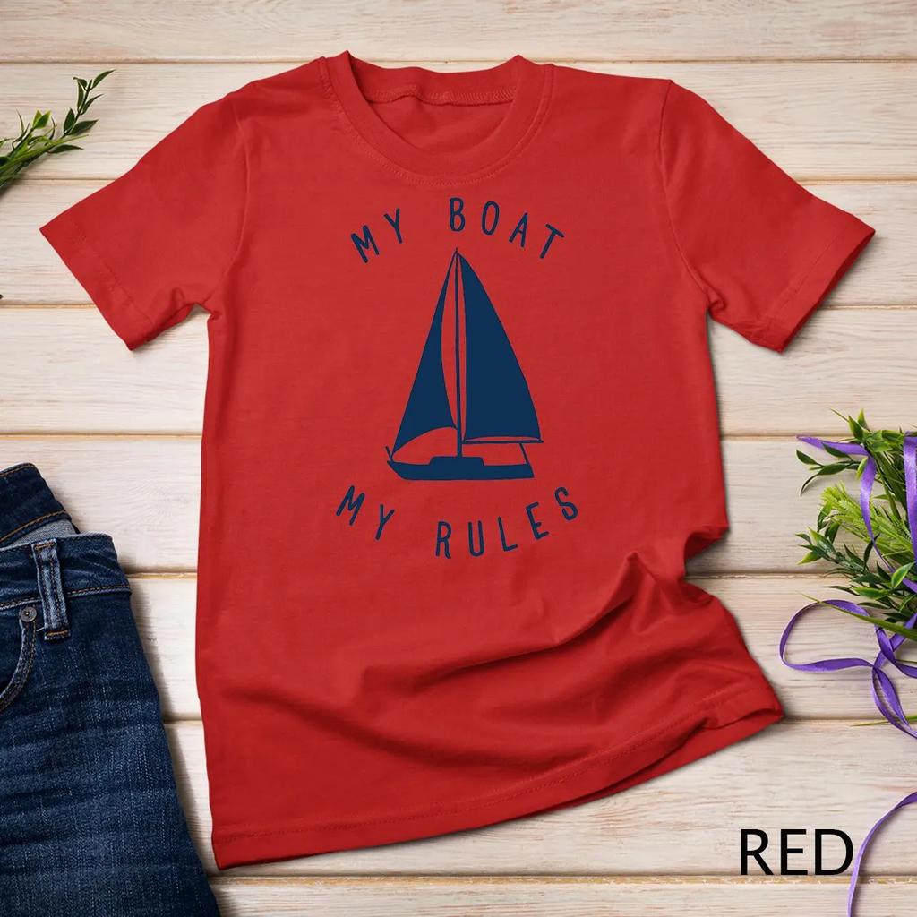 Outdoor Leisure Funny About My Boat My Rules Sailing Captain Sailing Tshirt Sports Shirt For Both Unisex And Unisex