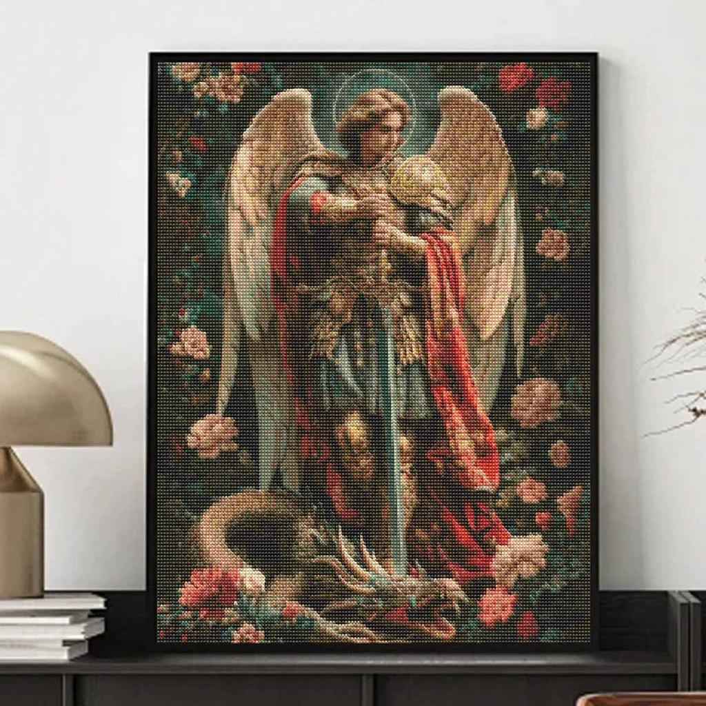 Creative Diamond Painting Kit for Adults DIY Angel Rhinestone Picture Canvas for Leisure Craft Wall Art and Gift Making Fun Set
