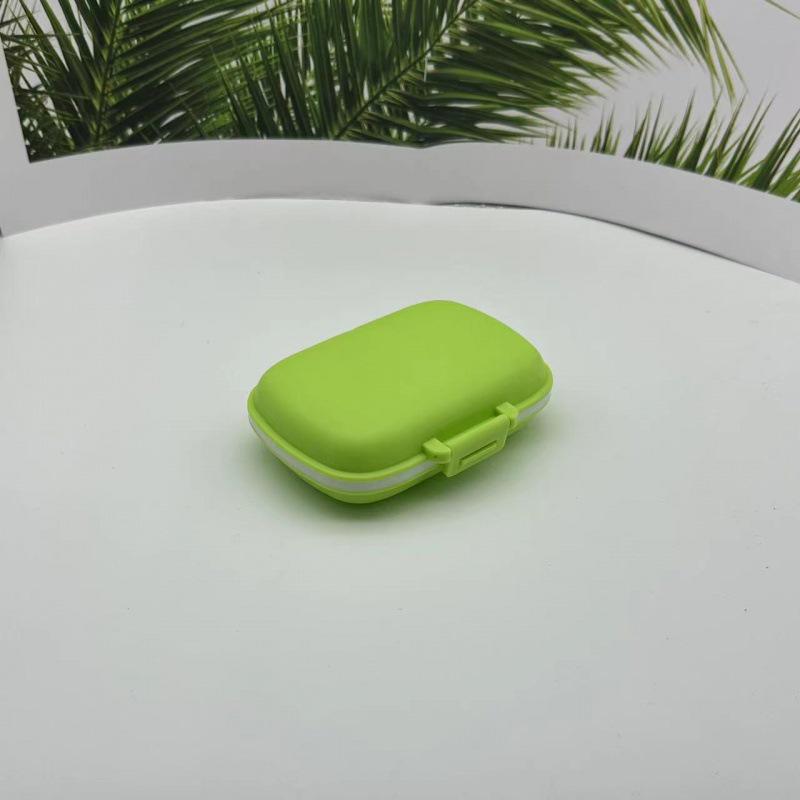 

Водонепроницаемый органайзер для таблеток из пшеничной соломы с 8 отделениями: Влагозащищенный 7-дневный еженедельный контейнер для хранения 11*8.5*3cm