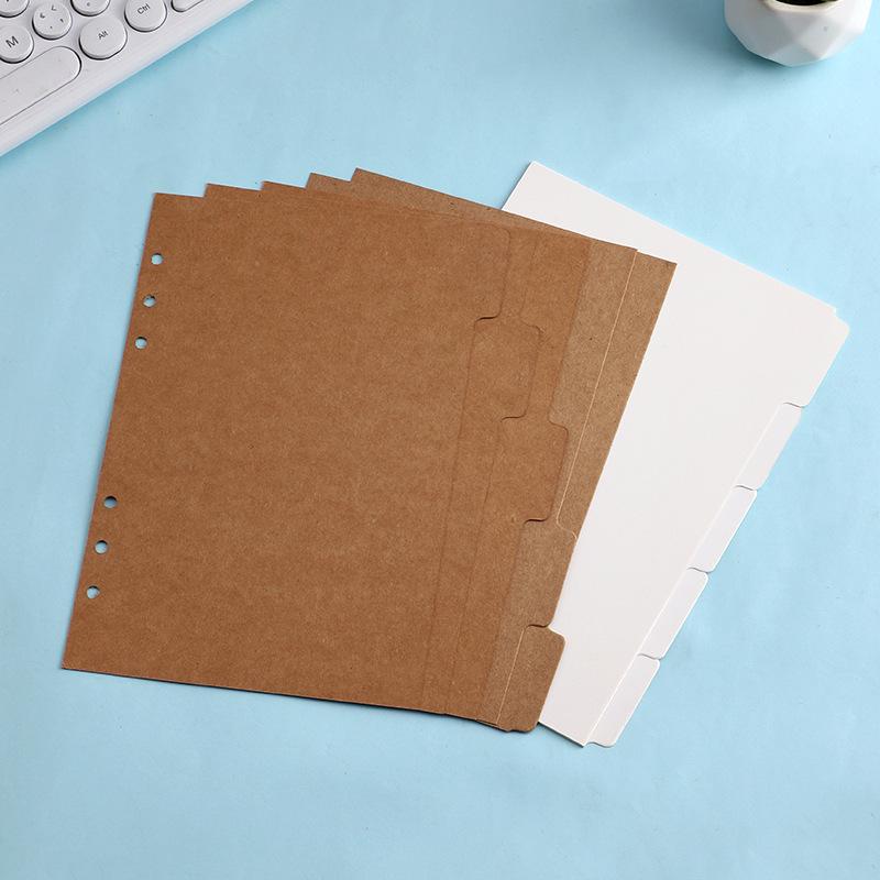 Colorful A4/B5 Loose-leaf Divider Pages for Notebooks, Universal & Customizable Index Pages