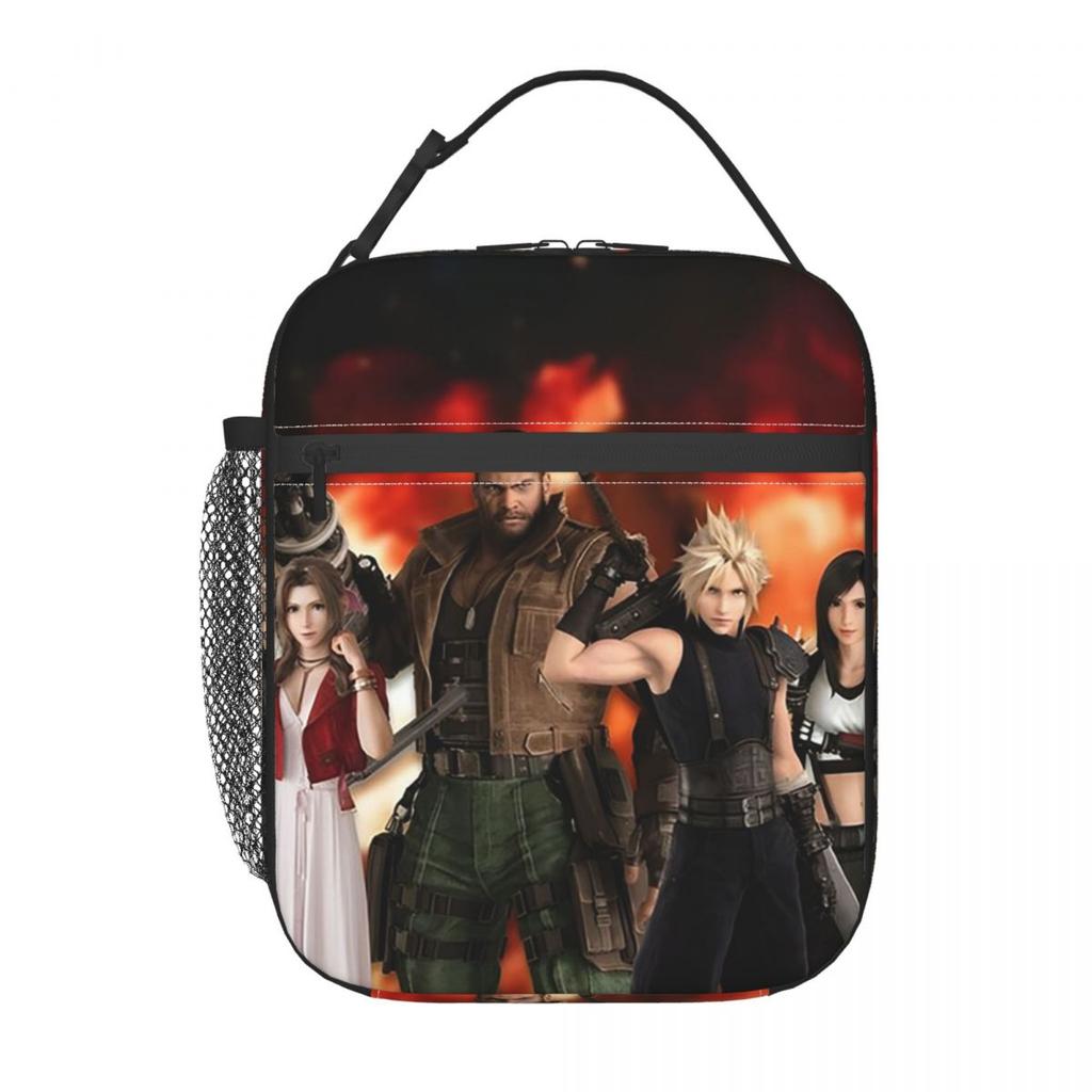 Fantasy Final Seven Insulated Lunch Bag for Women Office Cooler Thermal Food Box Tote Portable Lunch Boxes Container