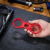 Aluminum Alloy Bicycles Fork Cap Wrenches with Two End Openings and Toothed Center Opening for Suspension Fork Maintenance