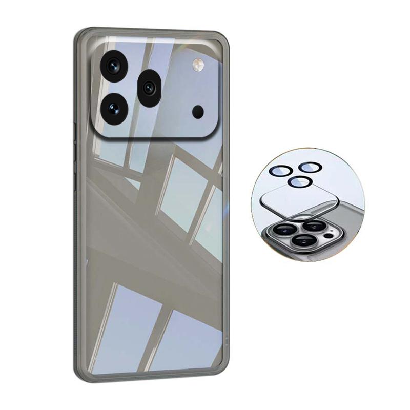 For Honor 600 Pro Case Camera Protection Semi Transparent Soft Silicone Shockproof with Lens Protector Films for Honor 600 Pro Back Cover