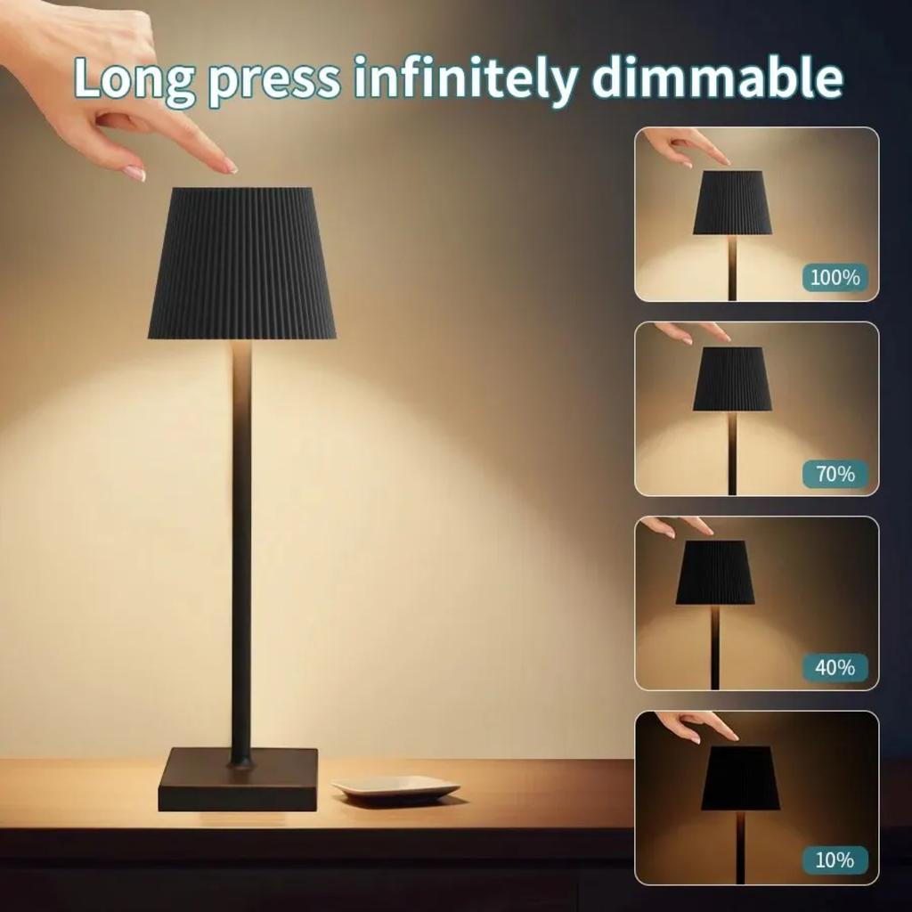 New Modern Stripe Minimalist Table Lamp USB Wireless Charging LED Desk Lamps Touch Bedside Night Light