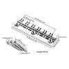 12 Strings Metal Guitar Bridge Replacement Fixed Harp Bridge Electric Guitar Accessories Durable and Practical