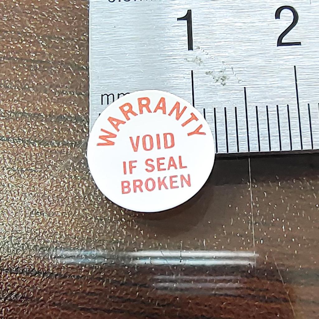 110pcs 12mm WARRANTY VOID IF SEAL BROKEN Brittle Paper Tamper Evident Removal Proof Sticker Electronic Device Open Warning Label