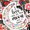 50 Pcs Love Stickers | Vinyl Stickers For Bike Water Bottles Laptop Refrigerator Cup Luggage Computer Mobile Phone Skateboard Decals