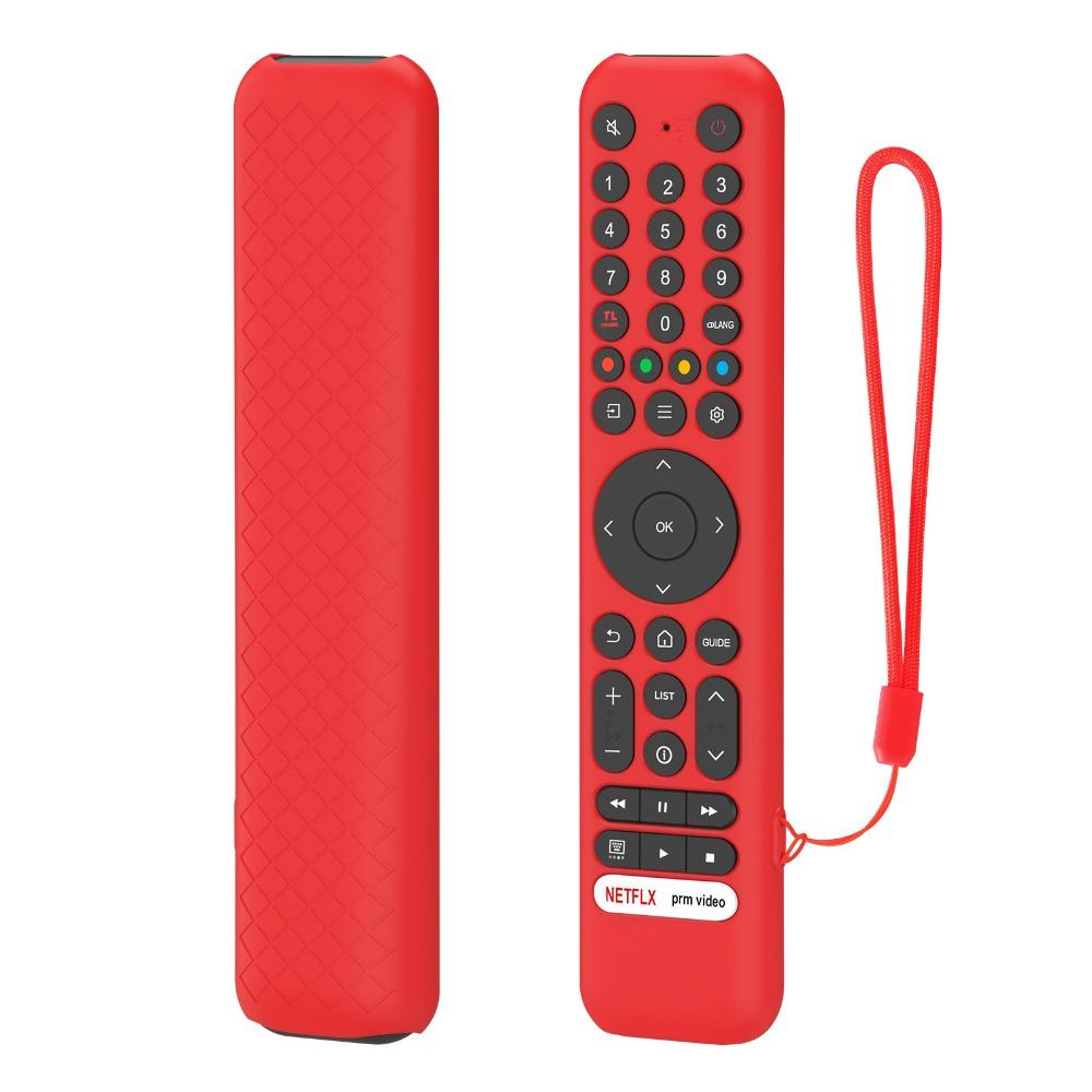 New Silicone Protective Case with Lanyard Protector Soft Shell Shockproof Remote Controller Cover for TCL RC716/RC833