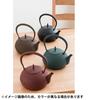 Ikenaga Iron Works Iron Kettle, 1.2L, Made in Japan, Induction Compatible, Nanbu Ironware, Gardenia and Green Bamboo Design