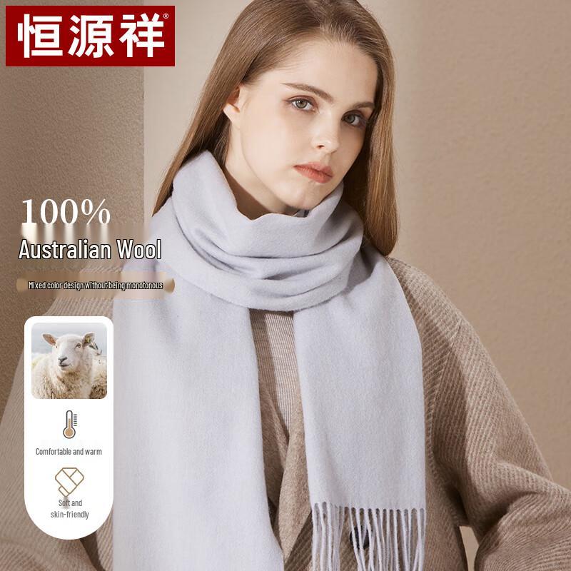 Hengyuanxiang Women's Pure Wool Scarf Shawl