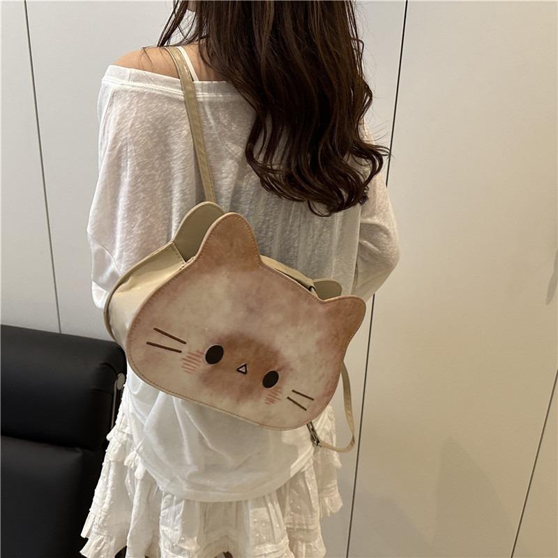 New Cute and Wellbehaved Bread Kitten Milk Whirring Backpack Cartoon Bag Tote Bag Creative Bag Female