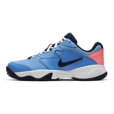 Court Lite 2 Trendy Sports Comfortable Shock Absorption Non-Slip Wear-Resistant Low-Top Tennis Shoes Women Sneaker Blue AR8838-406