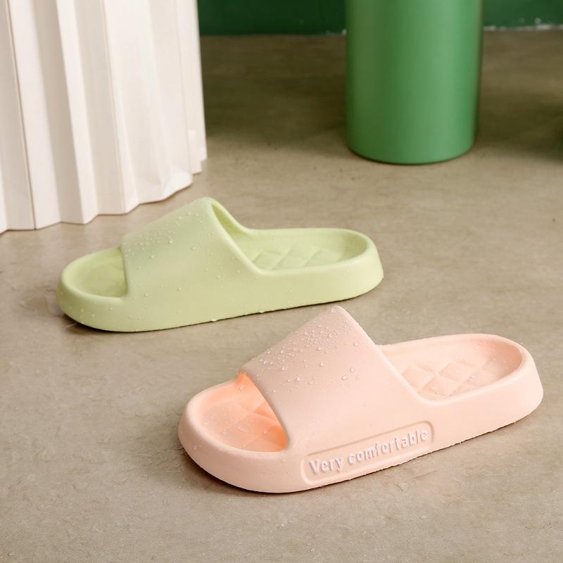 Cool slippers summer home eva soft bottom non-slip silent bathroom bath deodorant stepping on shit sandals couple