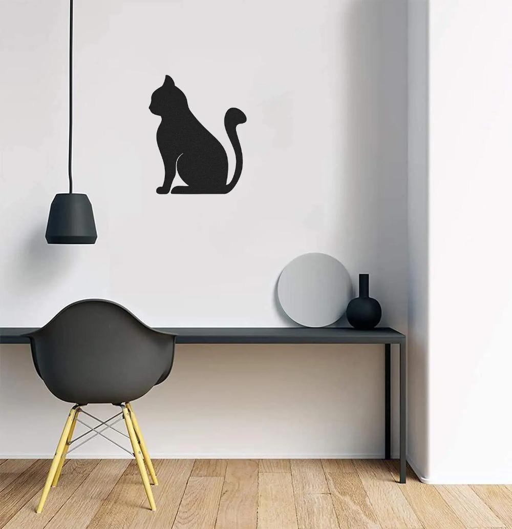 Металлическое настенное искусство - Кот - Изысканное металлическое настенное искусство - — фото 6