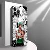 One Piece Comic Zoro Case for iPhone XS Max 7 8 13 12 11 17 Pro Max 15 16 14 Plus XR 17Air Black Soft Phone Cover