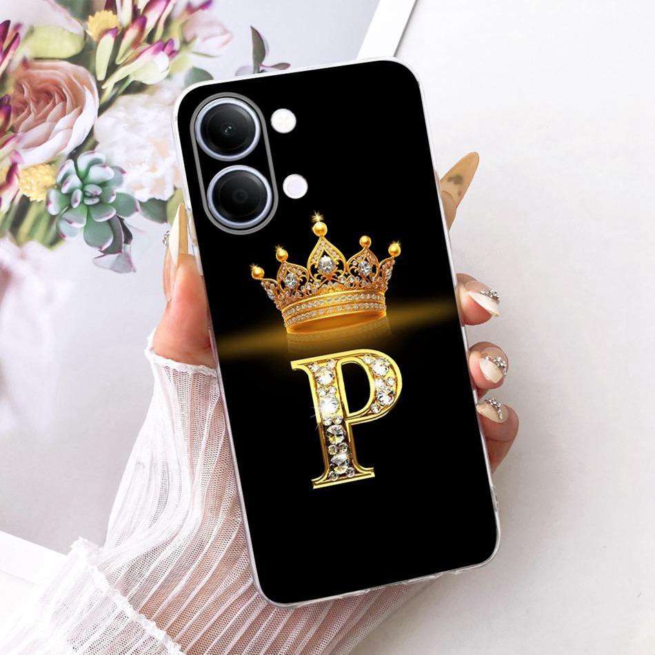 For Vivo Y05 Y11d 2026 Fashion Crown Letter Phone Case For Vivo Y11D Y05 4G Soft Silicone TPU Cases
