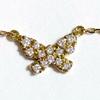 Used AHKAH 18K Diamond Butterfly Pave Necklace
