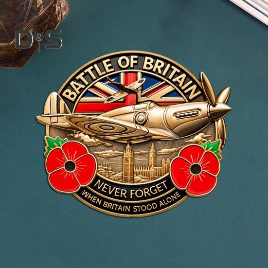 Battle of Britain Commemorative Badge 1940-2024 Battle of Britain Never Forget Collection Coin Alloy Medal Soldiers Keepsake Gift