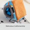 Cute Velvet Hamster Warm Nest Thickened Semi Closed Hamster Sleeping House Soft Comfortable Guinea Pig Hideout Winter Season