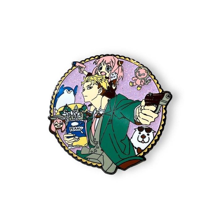 ANYA Pin Enamel ANYA Forger Enamel Pin Spy x Family Enamel Pin, Zinc, Hard Enamel. Pink.