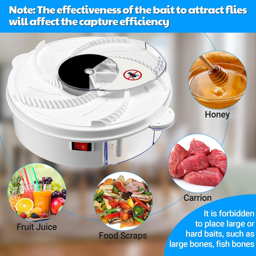 USB Electric Fly Trap Fly Catcher Pest Device Gnat Flying Insect Trap Automatic Indoor Pest Traps