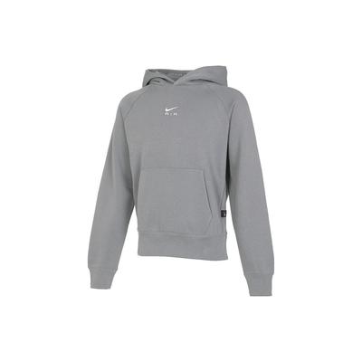 Air Bb Flc Hoodie Solid Color Casual Long Sleeve Sweatshirt Men Hoodies Gray FB7208-065