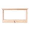 Bee Breeding Box Double Sided Acrylic Board Wooden Bee Hive Observation Box with Vents Beekeeping