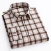 100% Cotton Plaid Shirts for Business Men Long Sleeve Quality Autumn Spring Male Casual