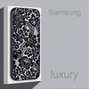 Lace Print P-Pattern Phone Case For Samsung S 9,10,21,30,22,23,24,25,Ultra,Plus,Lite,FE,4,5G Black Soft Case