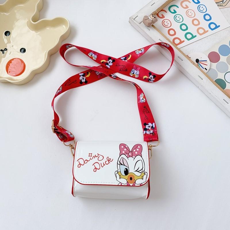 Mini Shoulder Kids Crossbody Bag With Mouse Donald Duck Print Design