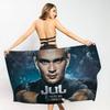 1pc Popular Singer JuL Microfiber Printed Beach Towel Mountain Climbing Yoga Beach Swimming Running Absorbent Soft Towel