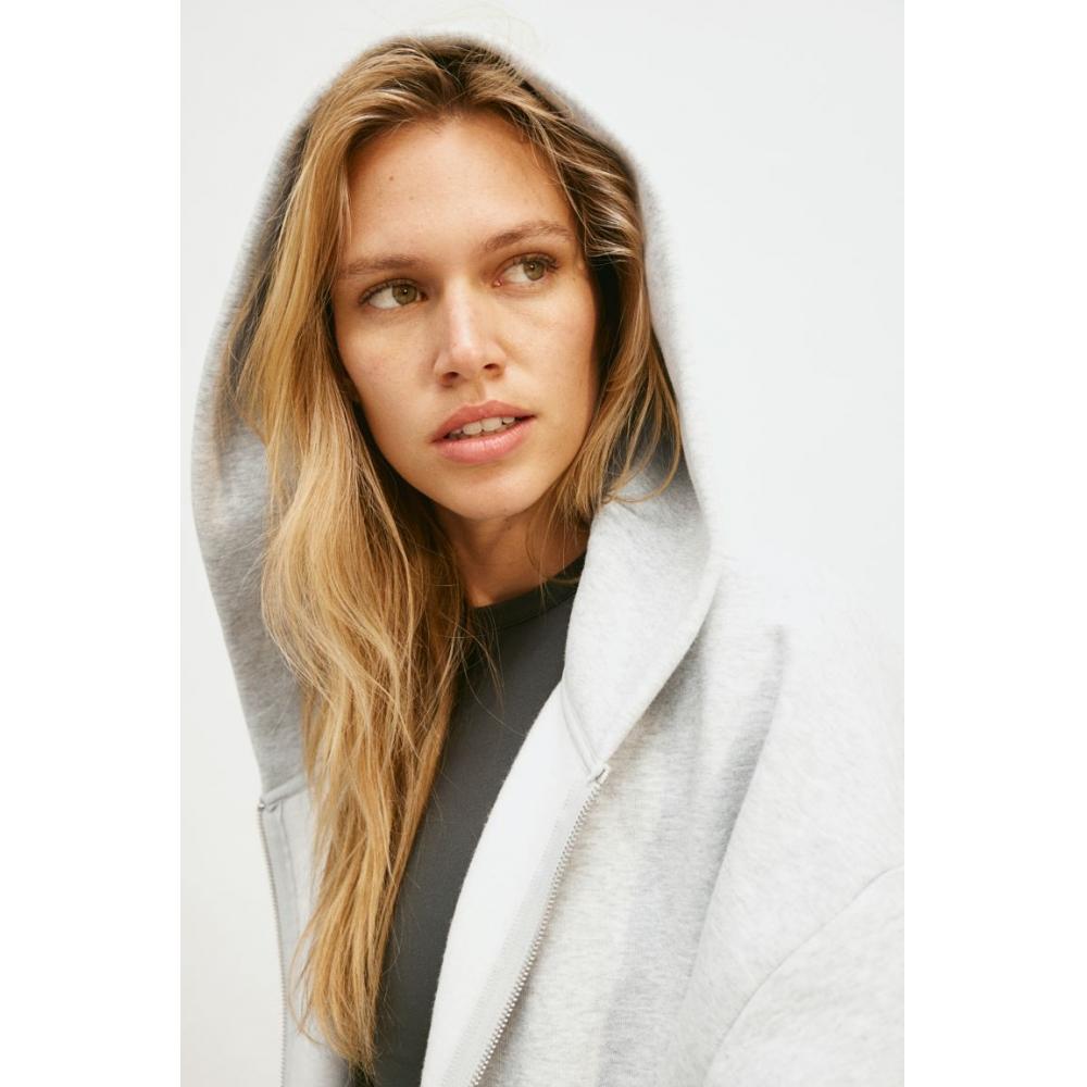 

HM Zip Up Sport Толстовка Светло-Серый Меланж