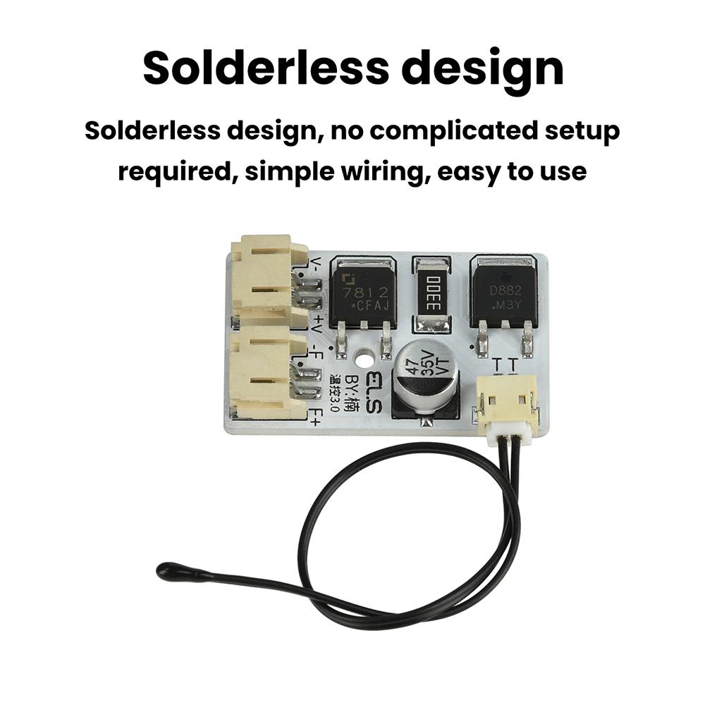 DC 12V PC CPU Fan Temperature Control Speed Controller Board Speed Controller Temperature Probe DIY Fan Speed governor