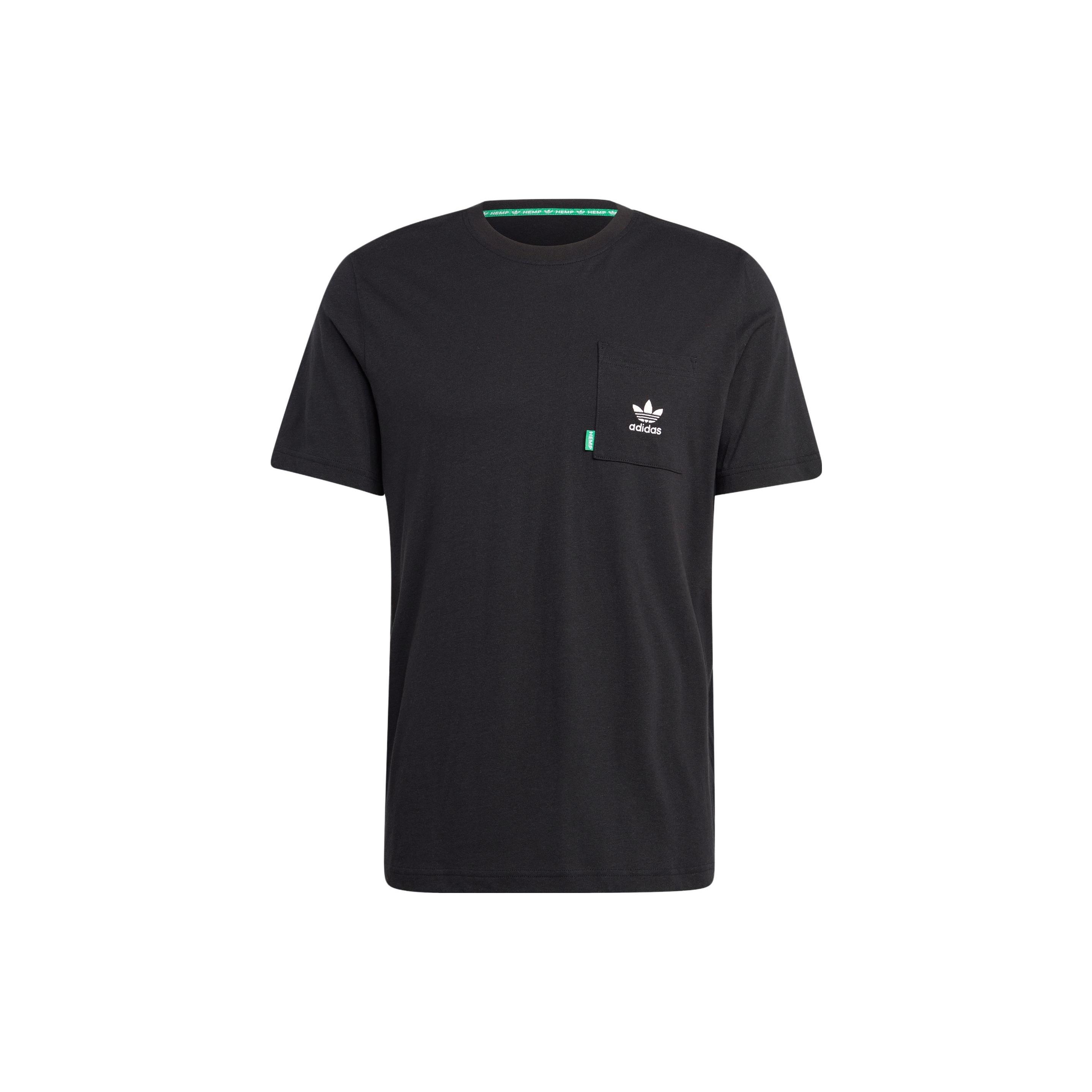 adidas originals Essentials+ Made With Hemp T-shirt  Black  Men s HR8623 M