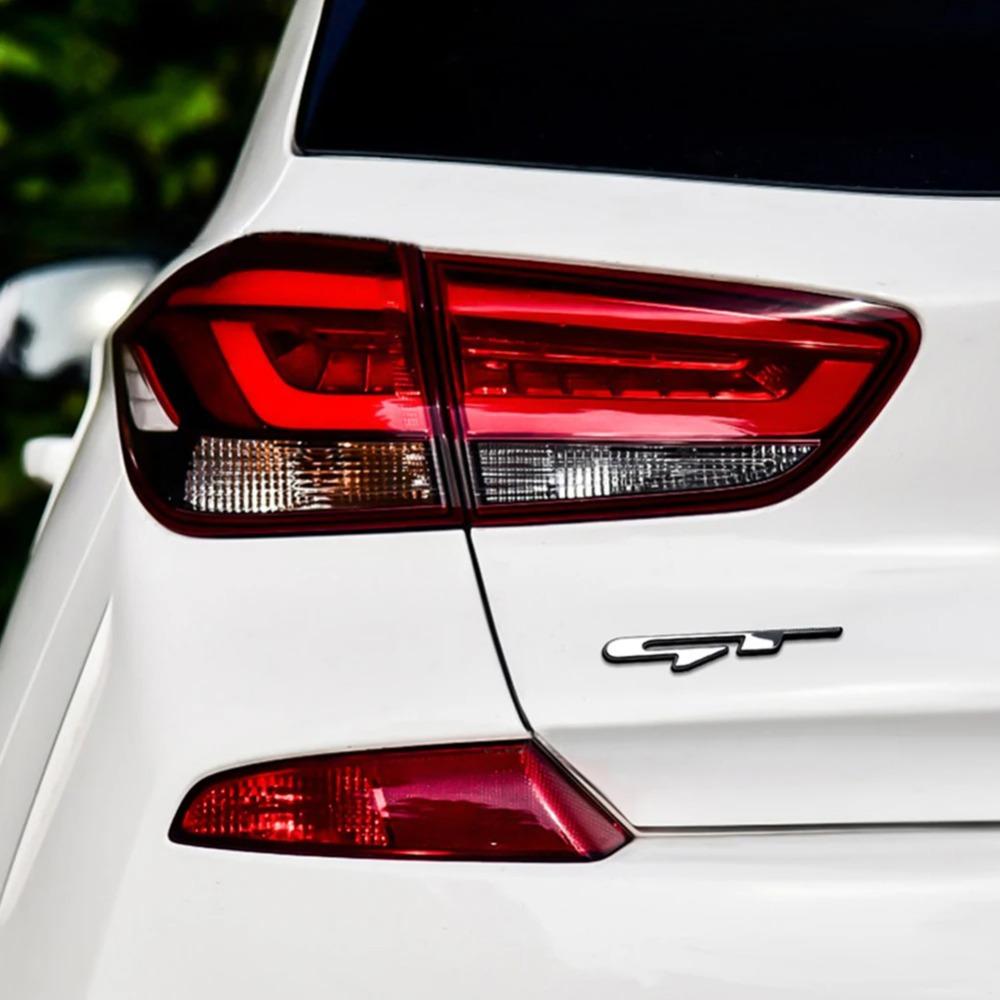 AIF1 3D Chrome GT Line Emblem Badge - For Kia Ceed Picanto K5 Stonic Optima Sportage GT Line Badge Decal Accessories