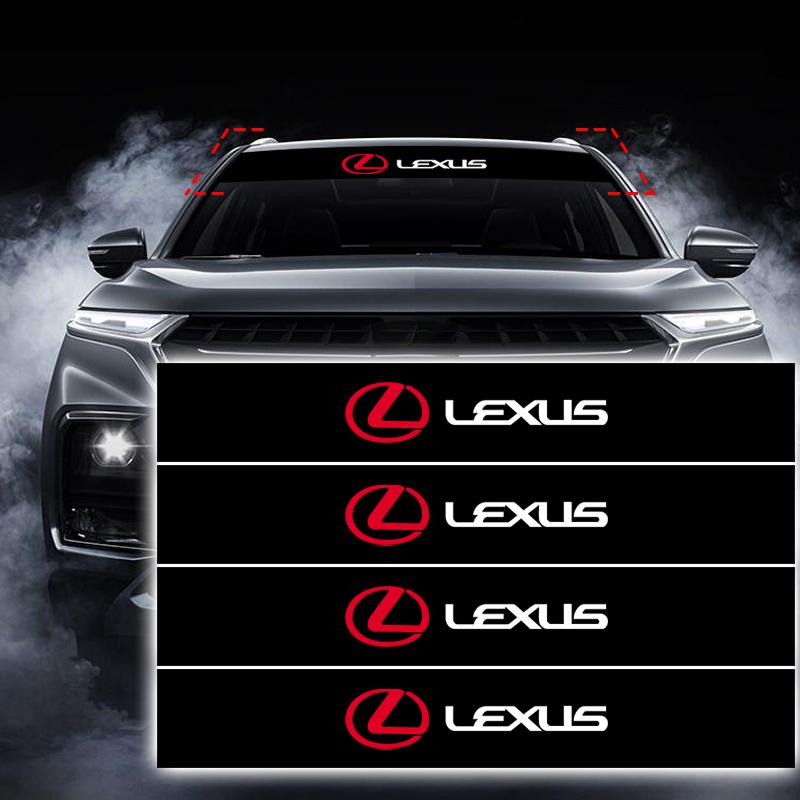 Adesivi Riflettenti per Parabrezza Auto Vinile Tuning 3D per Lexus IS ES GS LS UX NX RX