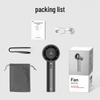 New Style High-End Portable Mini USB Fan: Customizable, Handheld or Desktop, with Digital Display