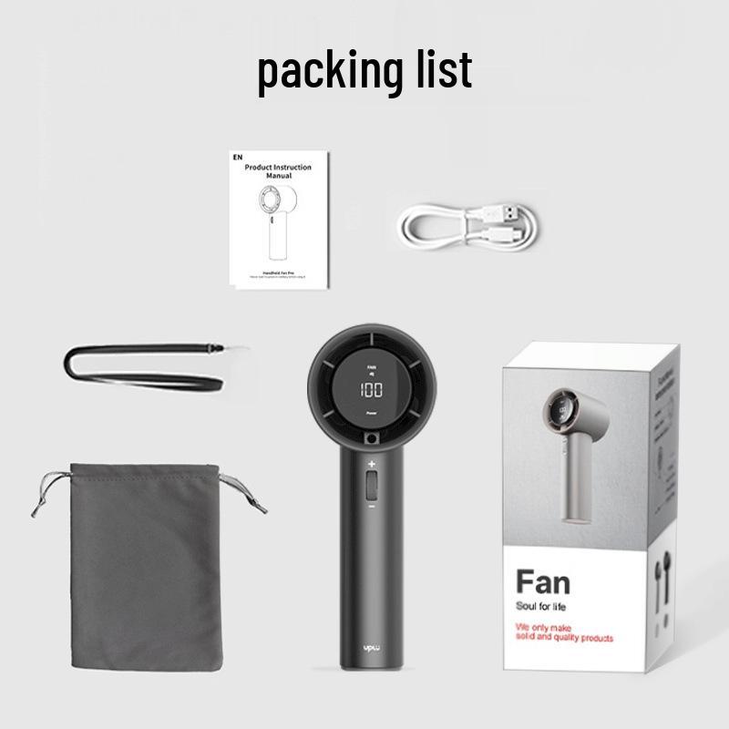 New Style High-End Portable Mini USB Fan: Customizable, Handheld or Desktop, with Digital Display
