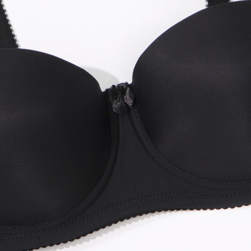 Glossy Large Size Bra Strapless Non-slip Beautiful Back Bra Thin Half Cup Seamless Invisible Dress Underwear