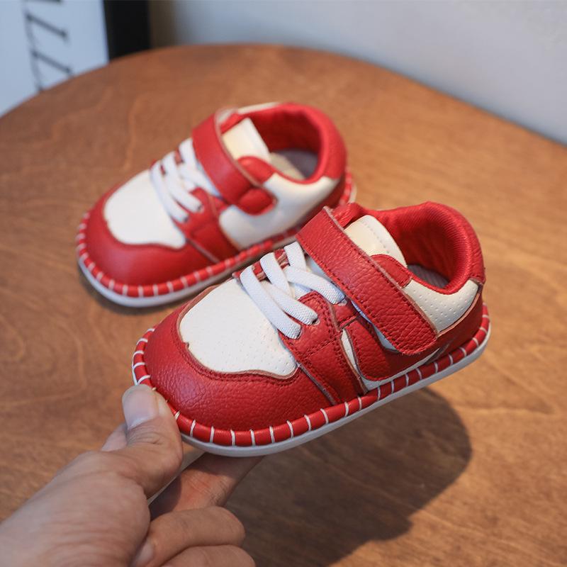 

Breathable Infant Walking Shoes - Soft Sole, Non-Slip Canvas for Boys & Girls, Spring/Autumn Size EU 18 / Inner Length 13.5 cm красный