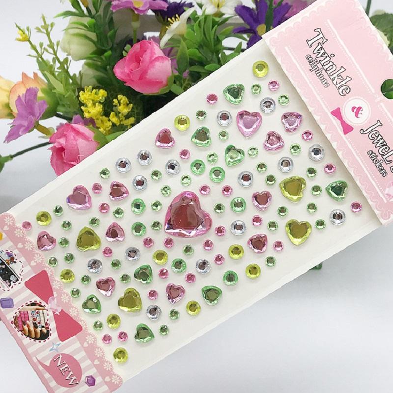 New Stickers On The Face Rhinestone Makeup Bright Face Art Sticker Children's Temporary Tattoo Rhinestone for Strasse Makeup