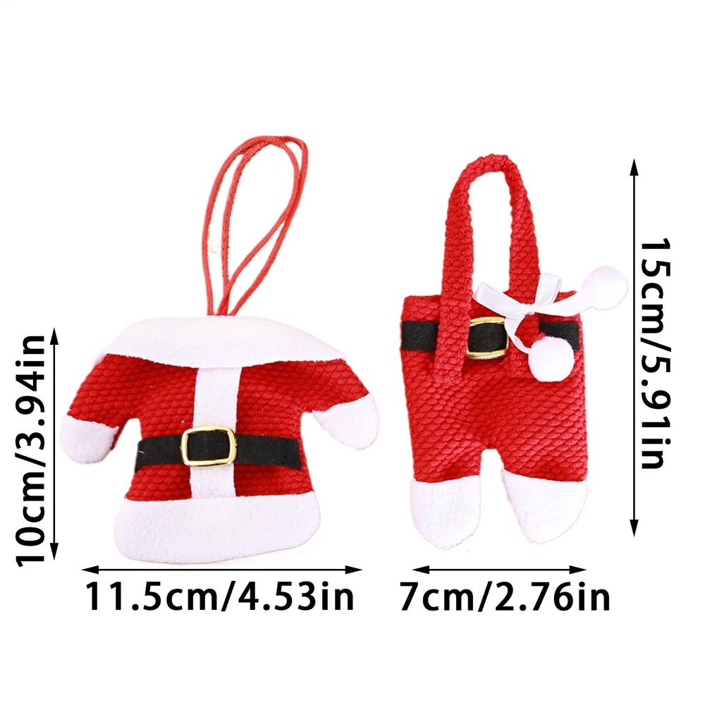 

Christmas Cutlery Pouch Christmas Tree Decoration Utensil Organizers For Dining Table Restaurant Hotel Banquets Party Holiday чорний