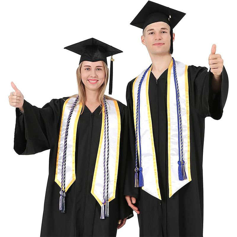 Abschlusszeremonien Kordel mit langen Quasten Abschlusskordel Seilgürtel Abschlussquasten für Abschlussfotos Partys