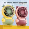 Cartoon USB Handheld Mini Fan: Portable Electric Fan for Kids, Students, and Gifts