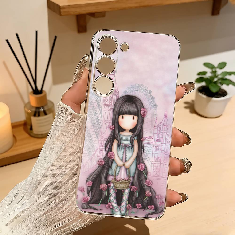 CUTE S-Santoro G-Gorjuss Series Phone Case For Samsung Galaxy A71,A70,A52,A51,A40,A30 Transparent Cover