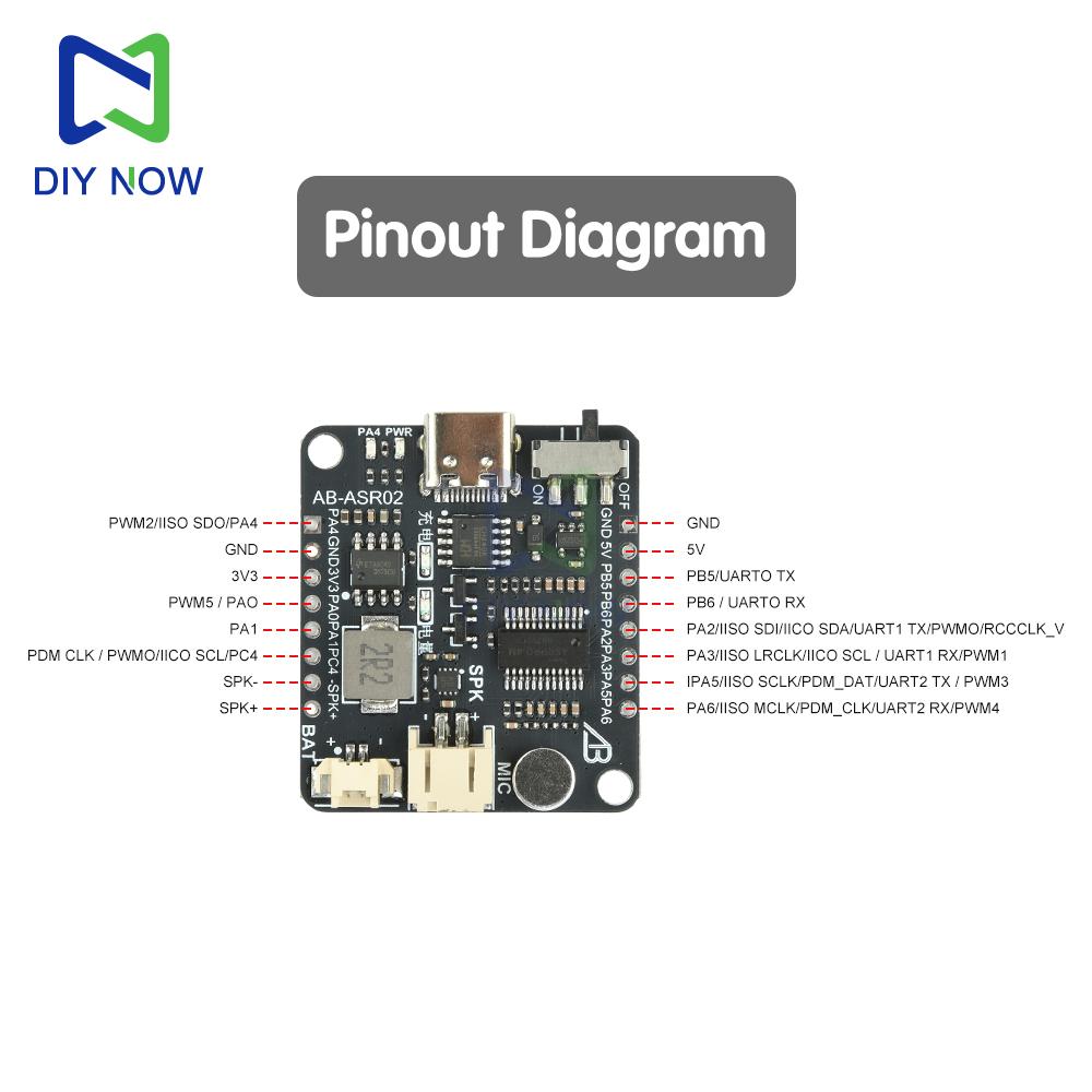 ASR PRO 3.0 4M Intelligent Voice Recognition Control Module Offline Recognition Development Board Voice Recognition Module