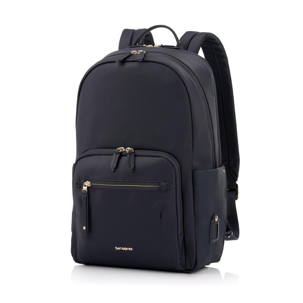 Samsonite Damen Rucksack Audrina, 15,6" Business Tasche, Passt für 15,6-Zoll Laptop, Leicht, Ebenholz